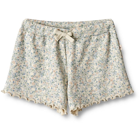 Wheat Sandshell Mini Flowers Rib Shorts Gertrud