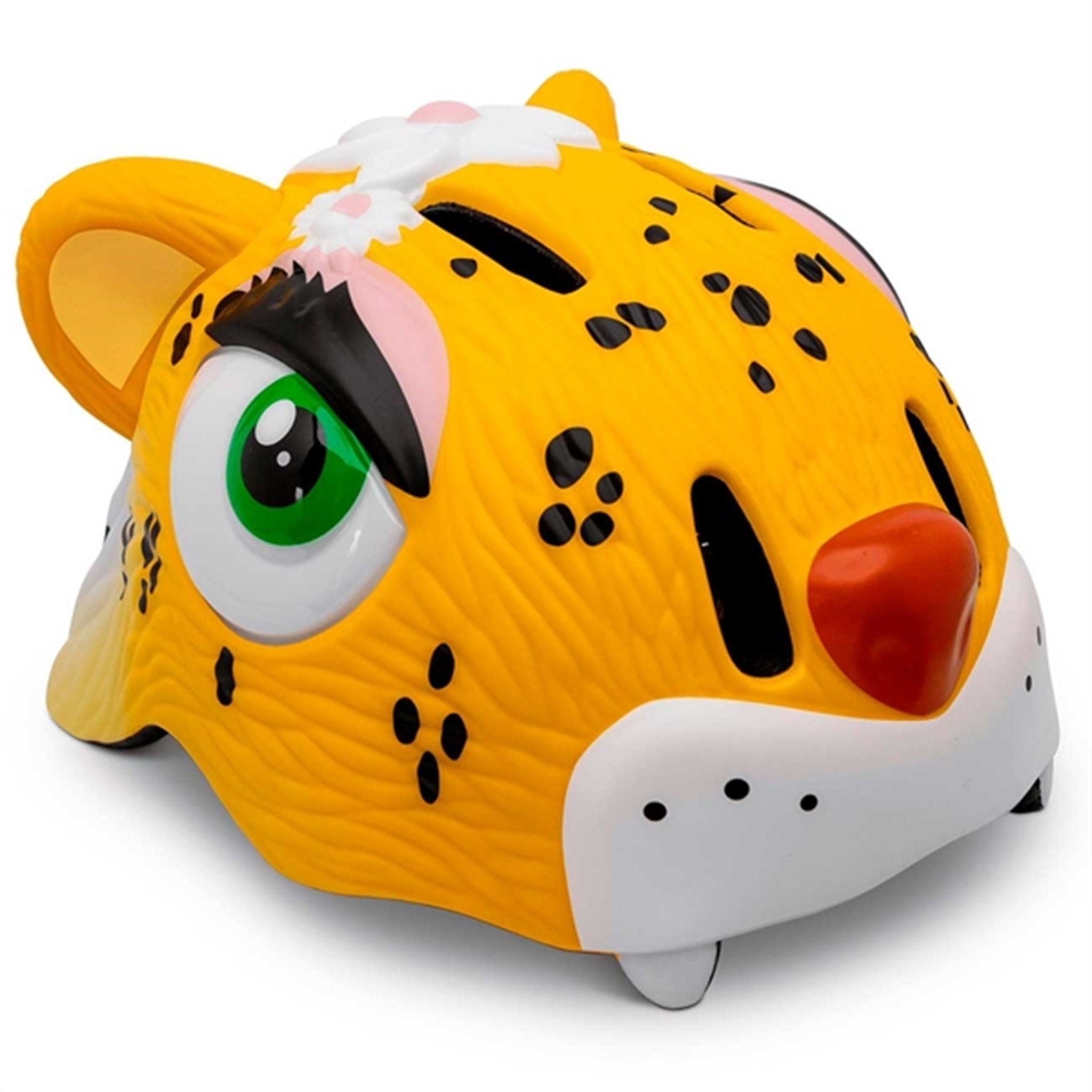 Crazy Safety Leopard Bicycle Helmet Yellow