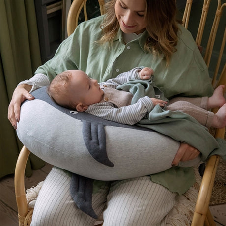 Sebra Nursing Pillow Marion Grey The Whale 2