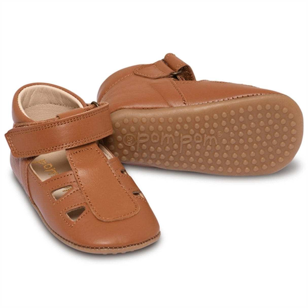 Pom Pom Beginners Sandal Camel