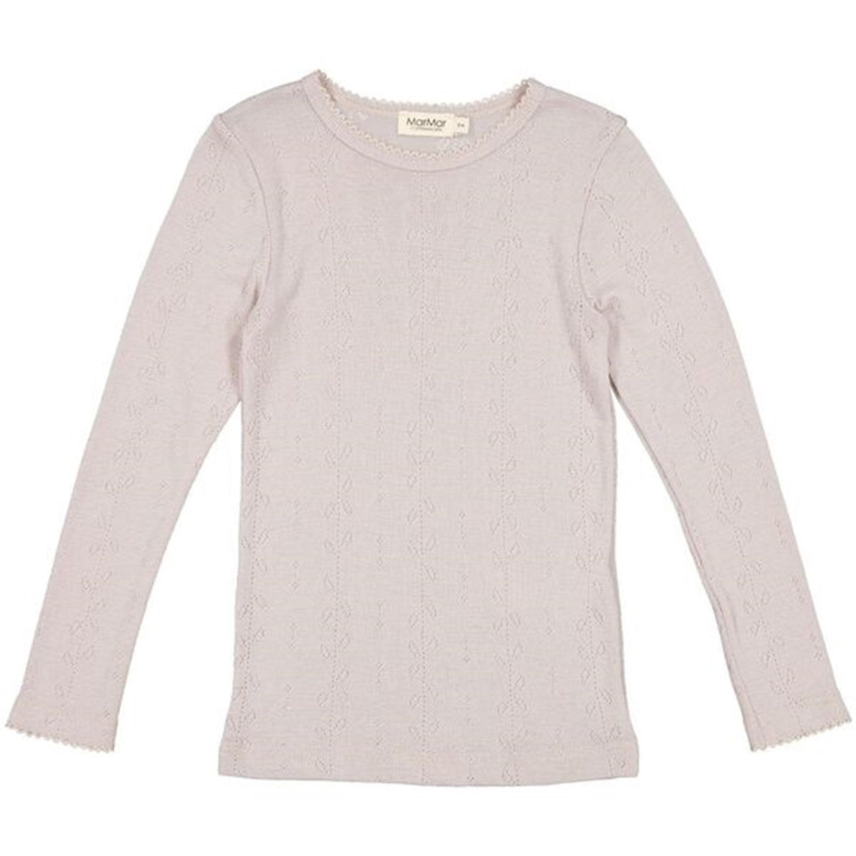 MarMar Wool Pointelle Soft Dove Tamra T-shirt LS