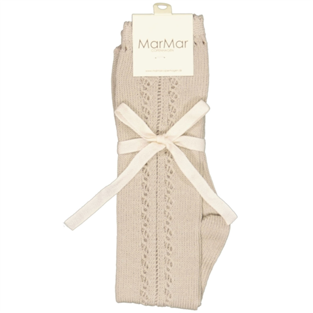 MarMar Warm Pearl Pointelle Knee Socks 4