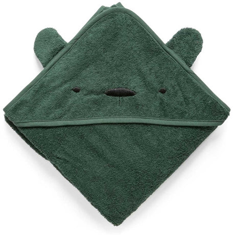 Sebra Towel Bear Milo Bottle Green