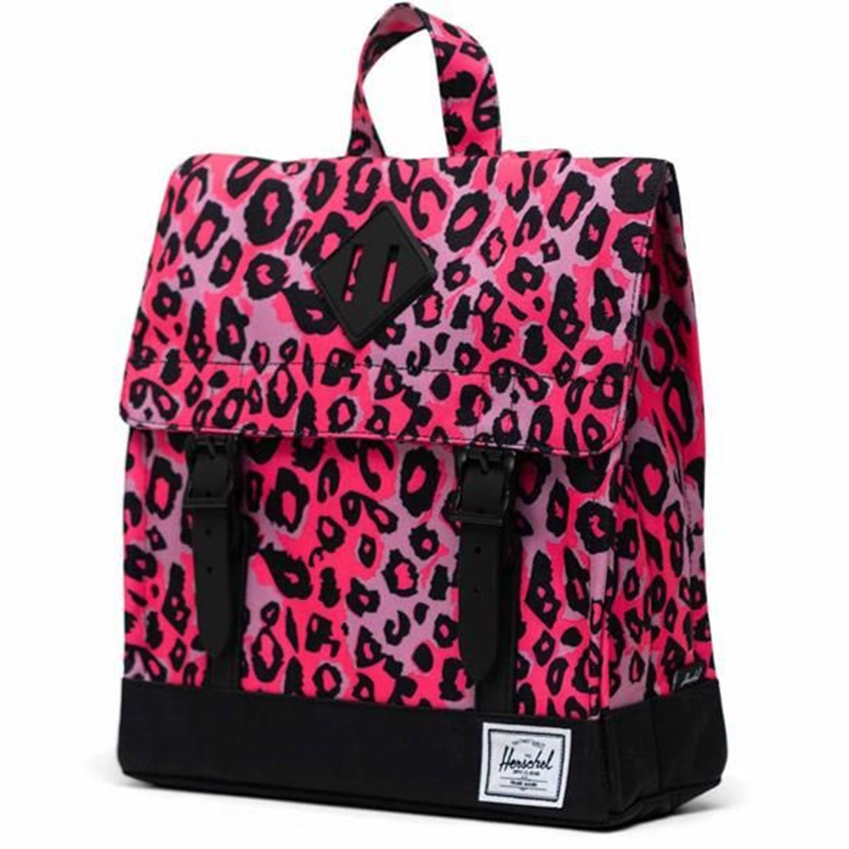 Herschel Survey Kids Backpack Cheetah Camo Neon Pink/Black 3