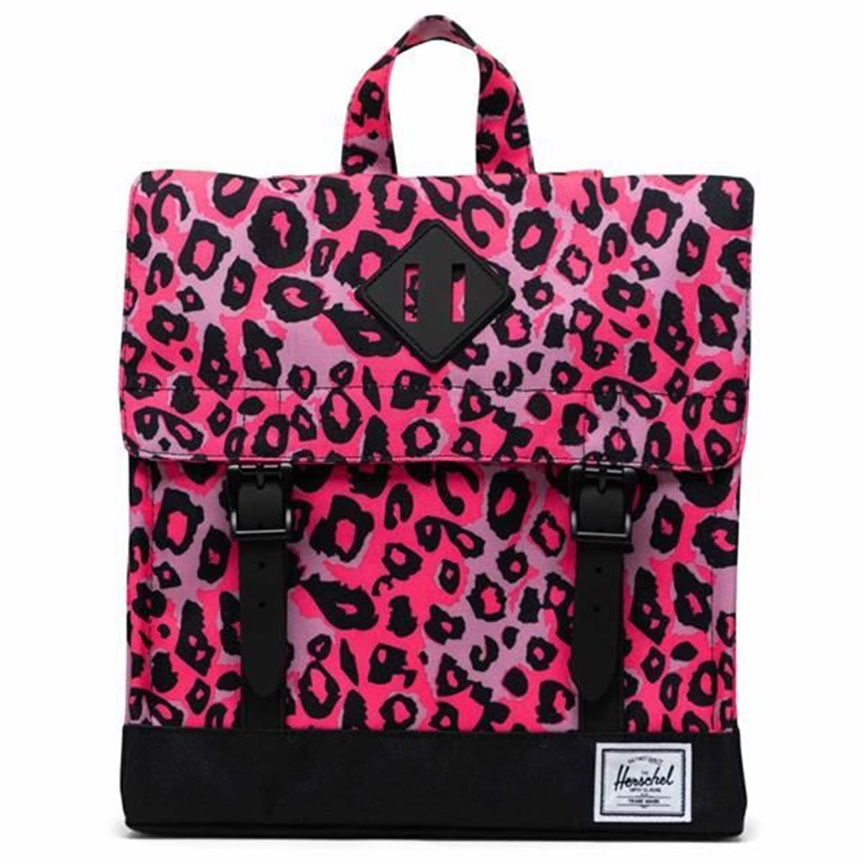 Herschel Survey Kids Backpack Cheetah Camo Neon Pink/Black