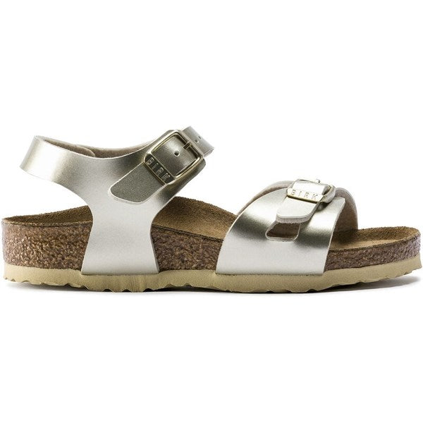 Birkenstock Rio Kids BF Electric Metallic Gold Sandals 3