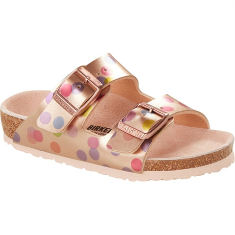 Birkenstock Arizona Kids Metallic Dots Copper Sandals