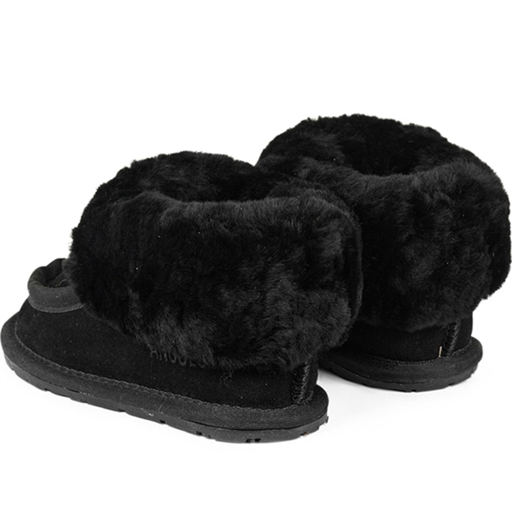 Angulus Lamb Wool Indoor Shoes Black 3