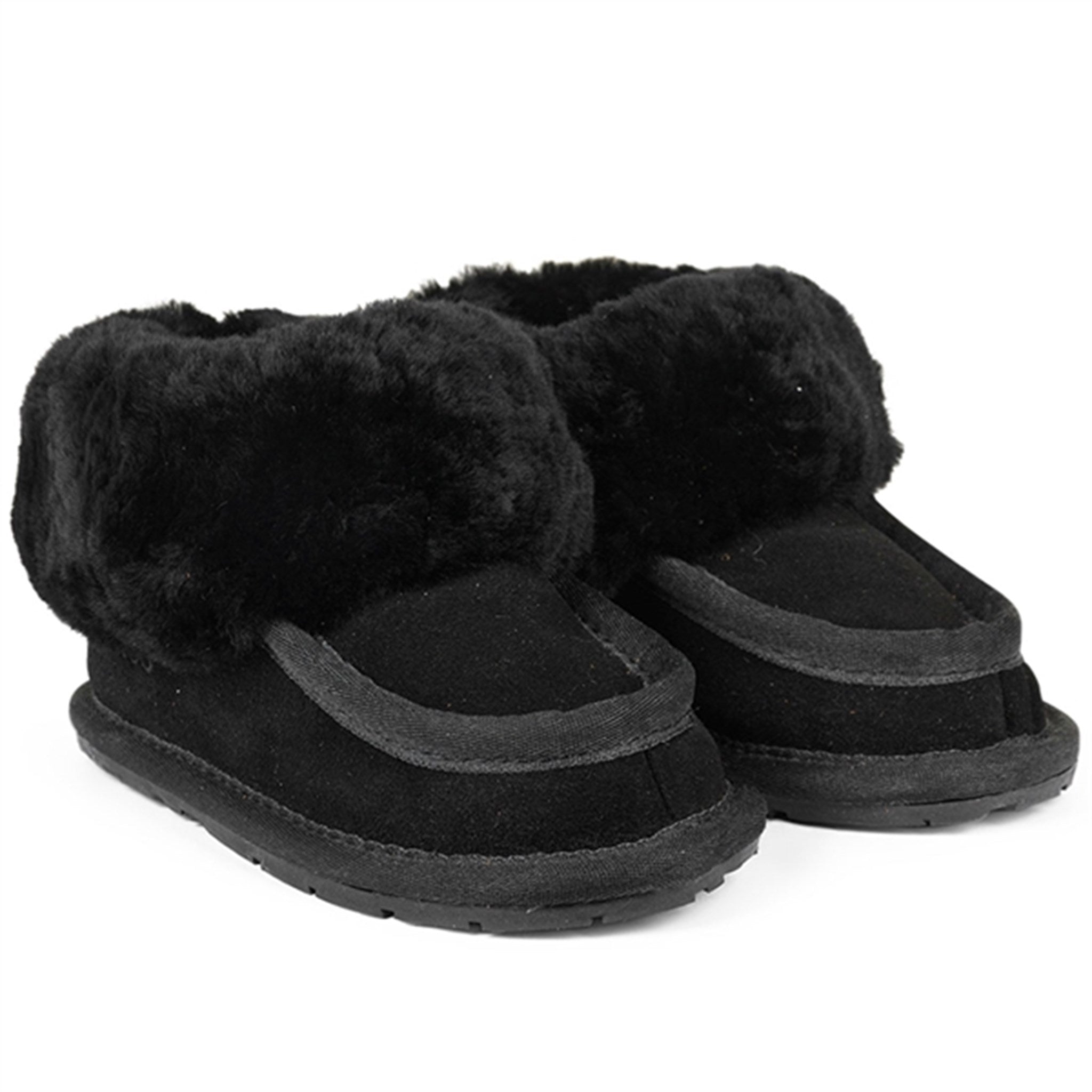 Angulus Lamb Wool Indoor Shoes Black