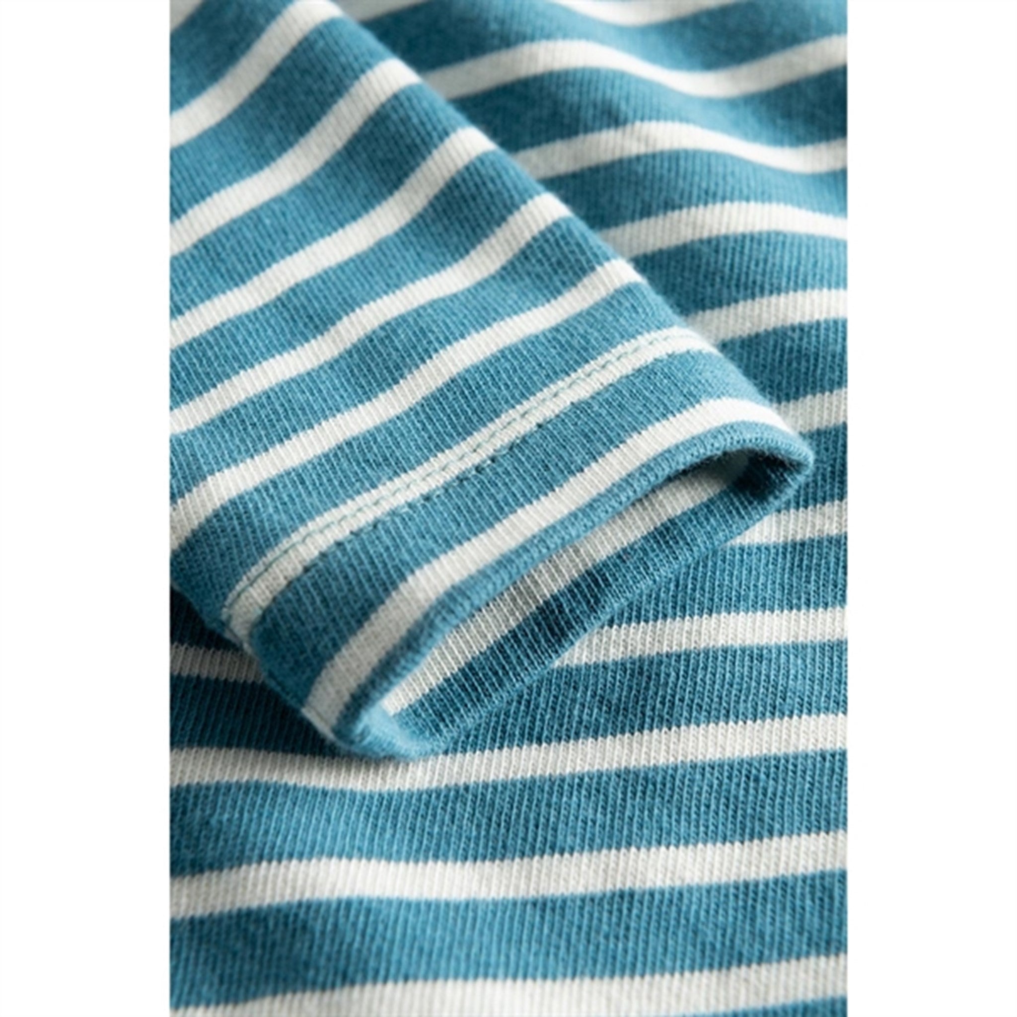 Wood Wood Bright Blue/Off White Stripes Kim Shirt 2