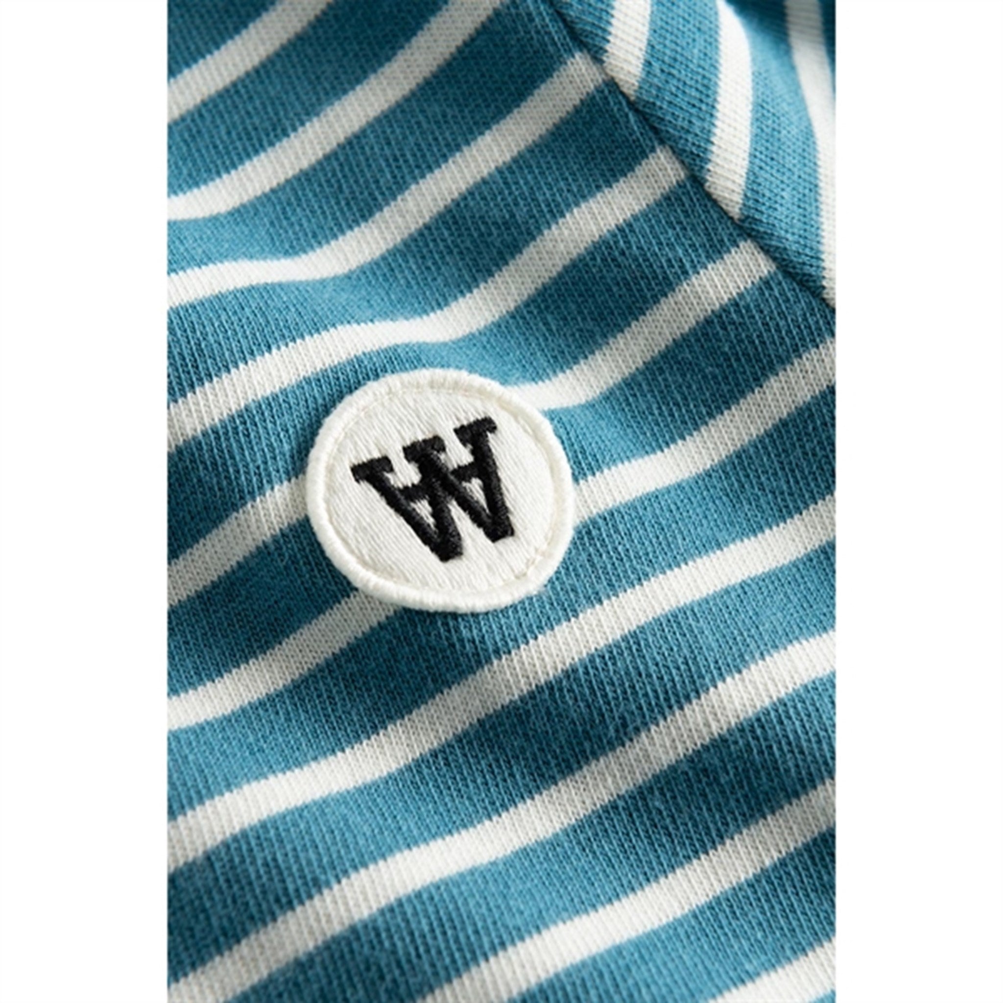 Wood Wood Bright Blue/Off White Stripes Kim Shirt 3