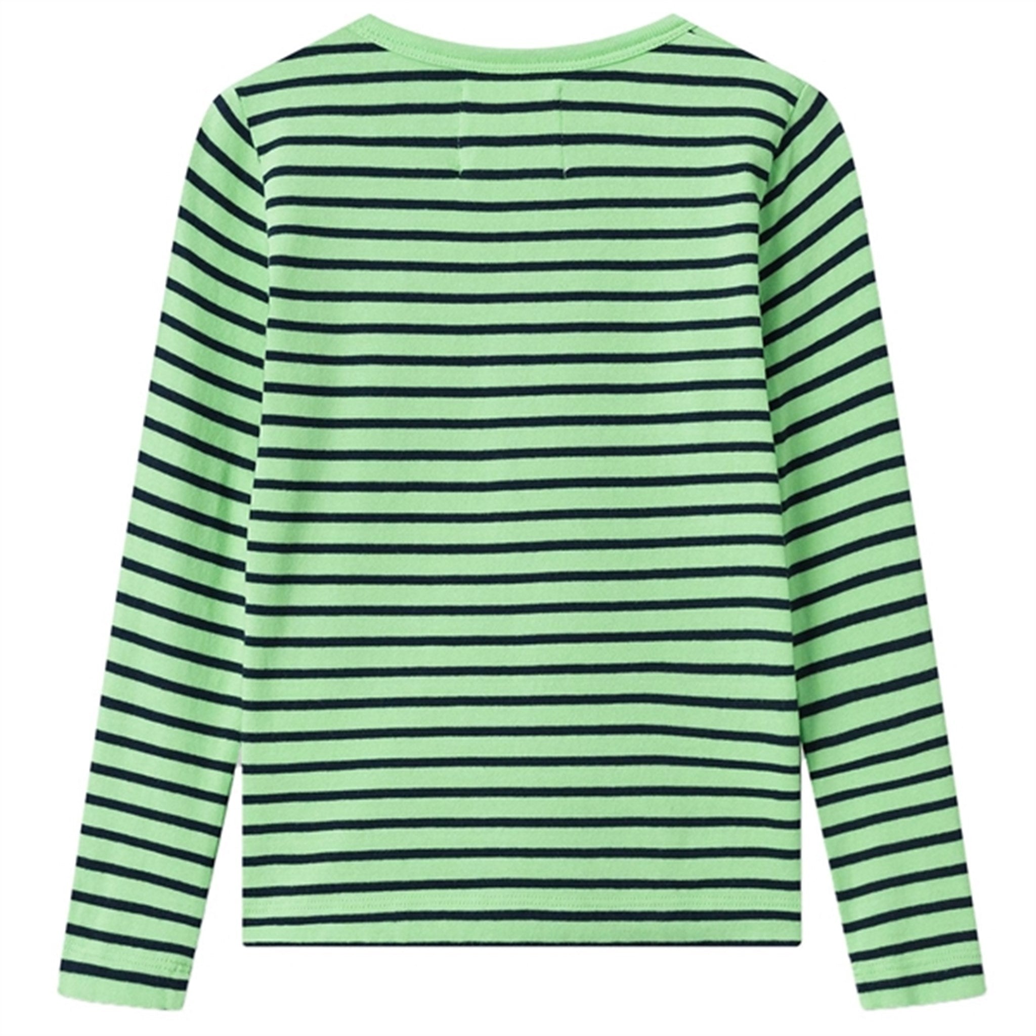Wood Wood Pale Green/Navy Stripes Kim Shirt 5