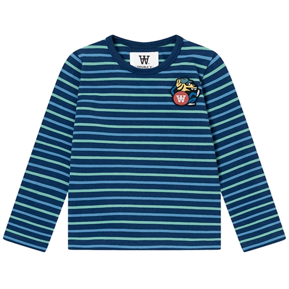 Wood Wood Navy stripes Kim Doggy Patch Blouse