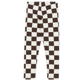 Wood Wood Off-White/Black Coffee Aop Ira Checkered Leggings 4