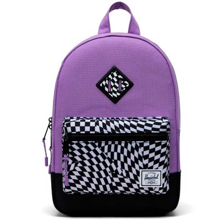 Herschel Heritage Kids Backpack Warp Check/Amethyst Orchid