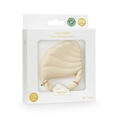 Cam Cam Copenhagen Conch Teether Off-white