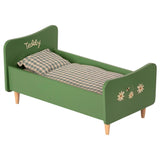 Maileg Miniature Bed Dad Teddy Dusty Green