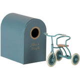 Maileg Abri Á Tricycle Petroleum Blue