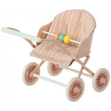 Maileg Stroller Baby Mouse Rose