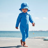 Petit Crabe Azure Lou Onesie with Zipper 5