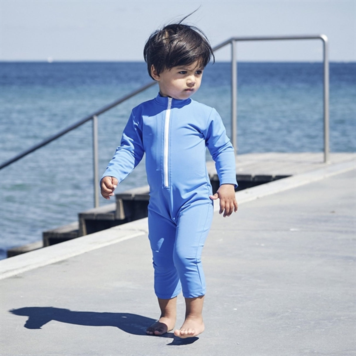 Petit Crabe Azure Lou Onesie with Zipper 8