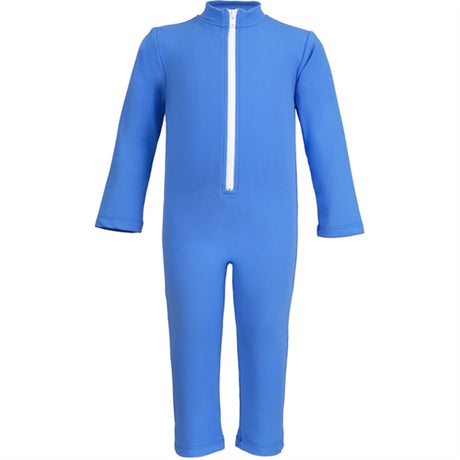 Petit Crabe Azure Lou Onesie with Zipper