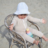 Petit Crabe Latte Lou Onesie with Zipper 8