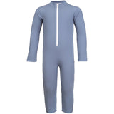 Petit Crabe Petrol Lou Onesie with Zipper