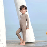 Petit Crabe Taupe Lou Basic Bodysuit 2