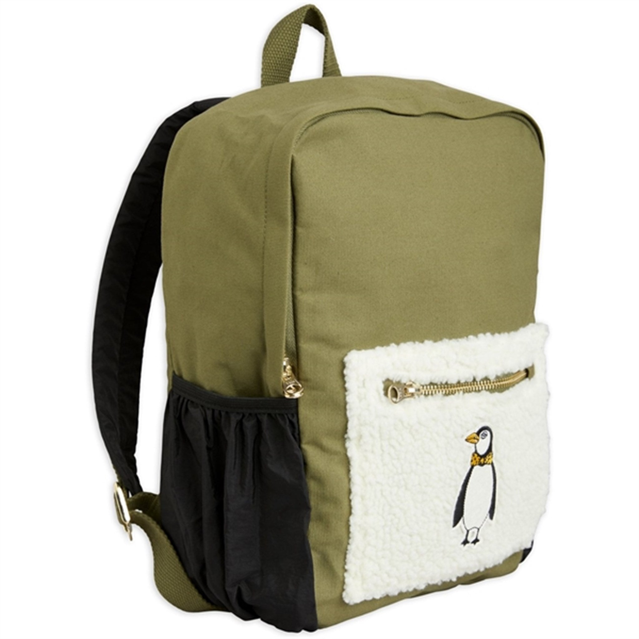 Mini Rodini Penguin Emb Backpack Green