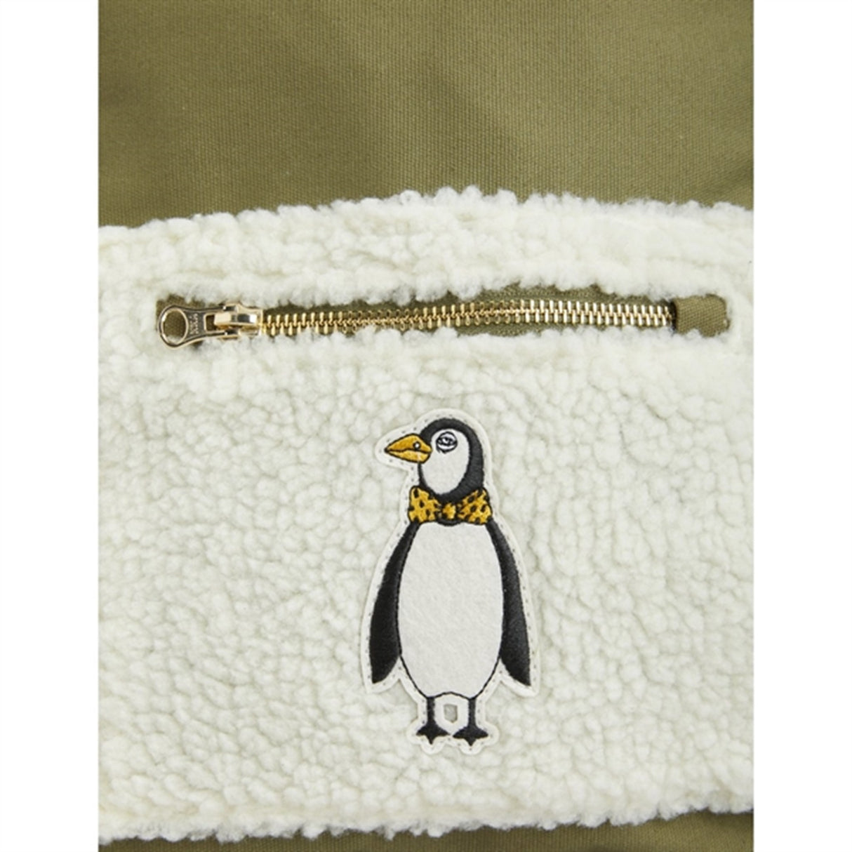 Mini Rodini Penguin Emb Backpack Green