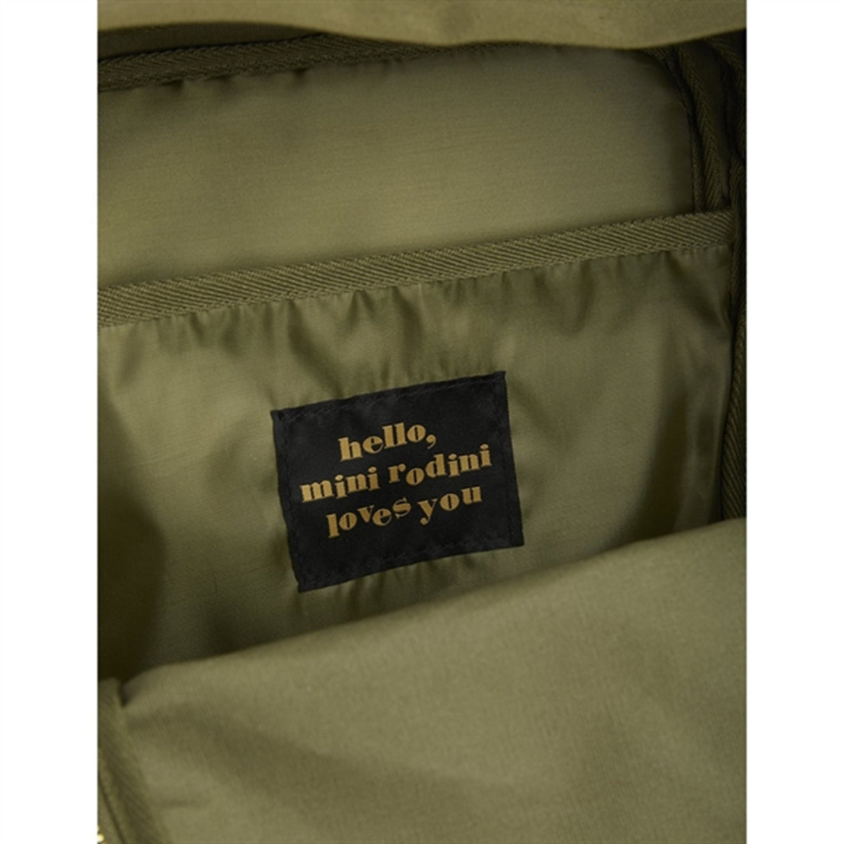 Mini Rodini Penguin Emb Backpack Green