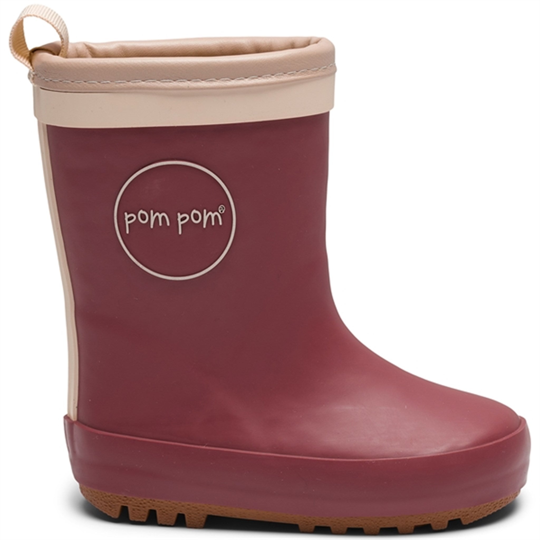 Pom Pom Thermo Rubber Boots Bordeaux