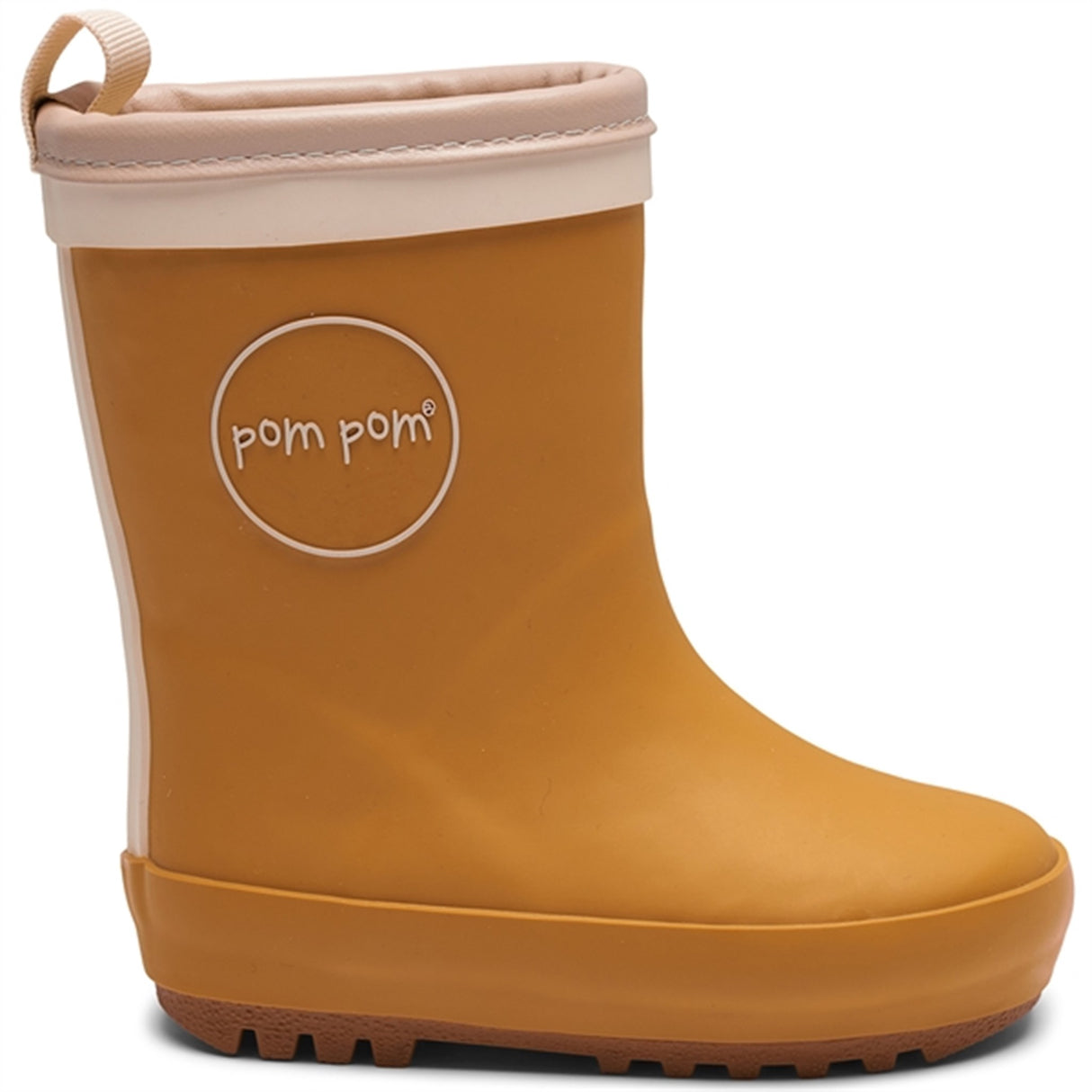 Pom Pom Thermo Rubber Boots Mustard