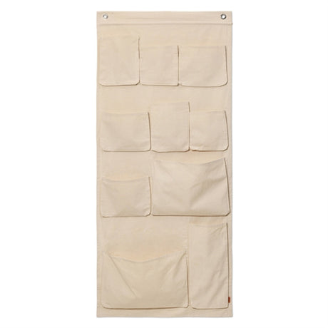 Ferm Living Canvas Wall Pockets XL Off-White