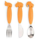 Done by Deer YummyPlus Easy Grip Cutlery Set Mustard 2