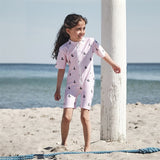 Petit Crabe Rose Boat Natsu Onesie with Zipper 2