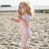 Petit Crabe Candy Stripes Natsu Onesie with Zipper 5