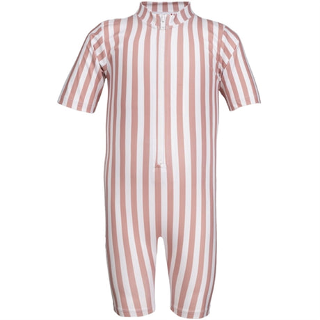 Petit Crabe Candy Stripes Natsu Onesie with Zipper