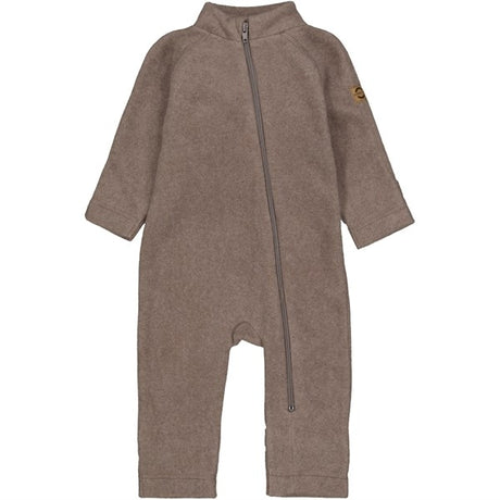 Mikk-Line Cotton Fleece Suit Melange Denver