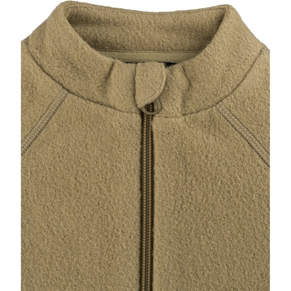 Mikk-Line Cotton Fleece Jacket Dried Herb