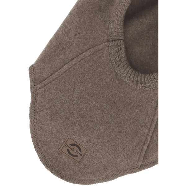 Mikk-Line Cotton Fleece Balaclava with Ears Melange Denver