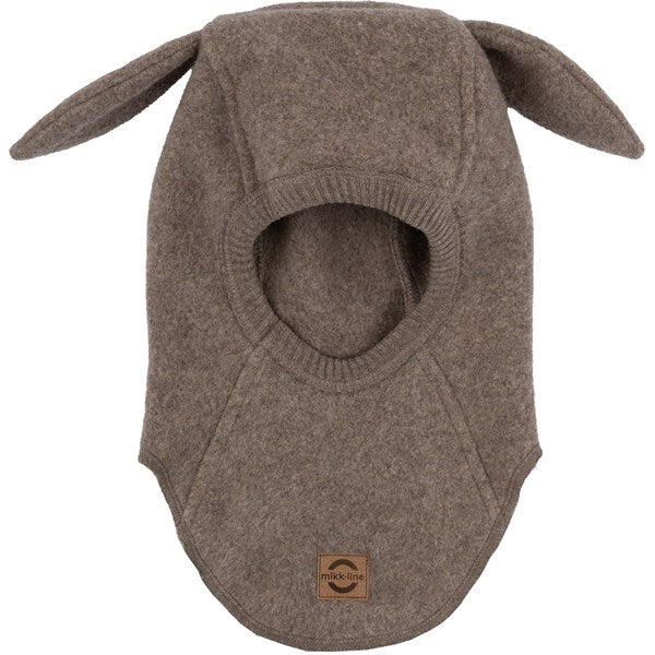 Mikk-Line Cotton Fleece Balaclava with Long Ears Melange Denver