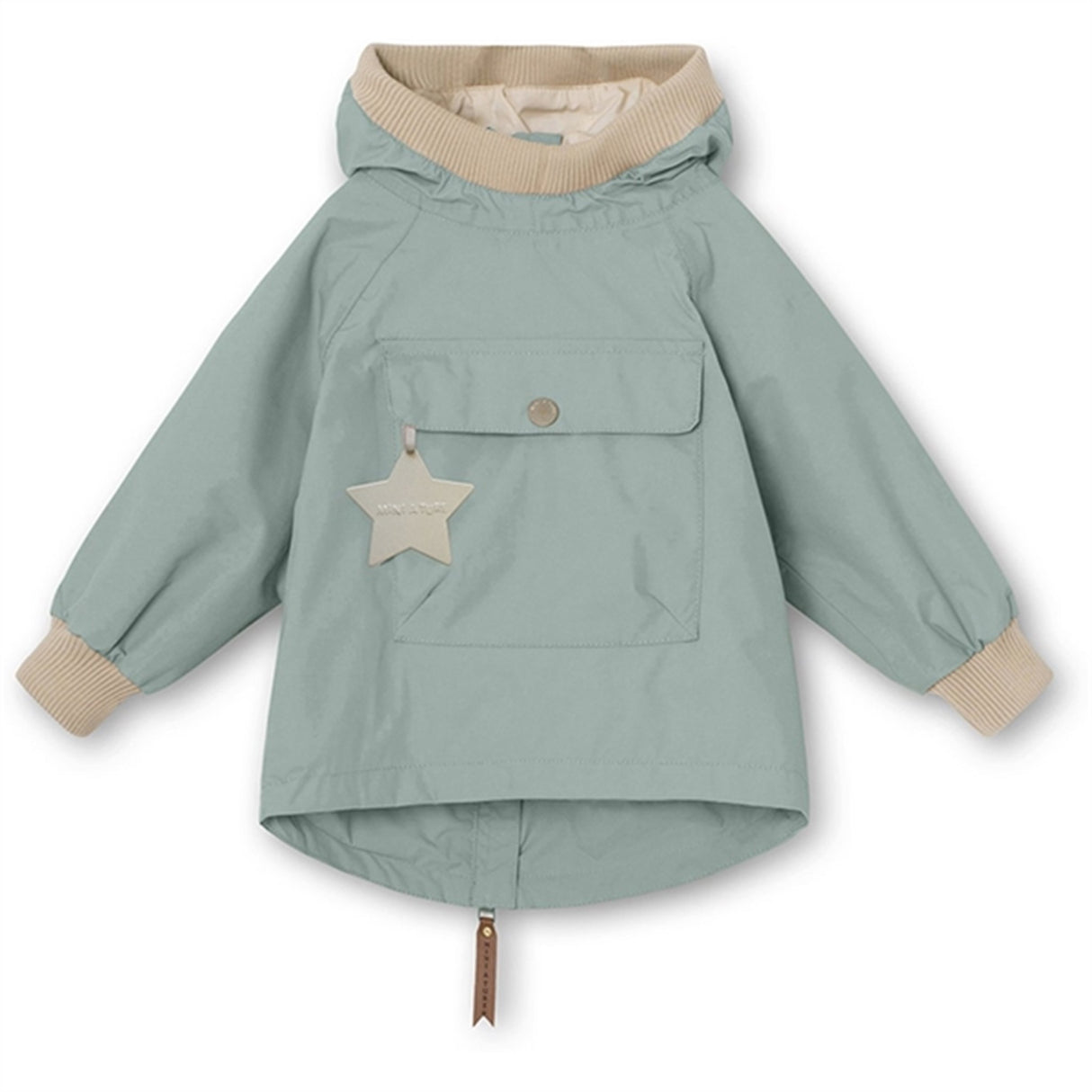 MINI A TURE Baby Vito Spring Anorak Gray Mist