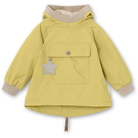 MINI A TURE Baby Vito Spring Anorak m/Fleece Lining Dusky Citron