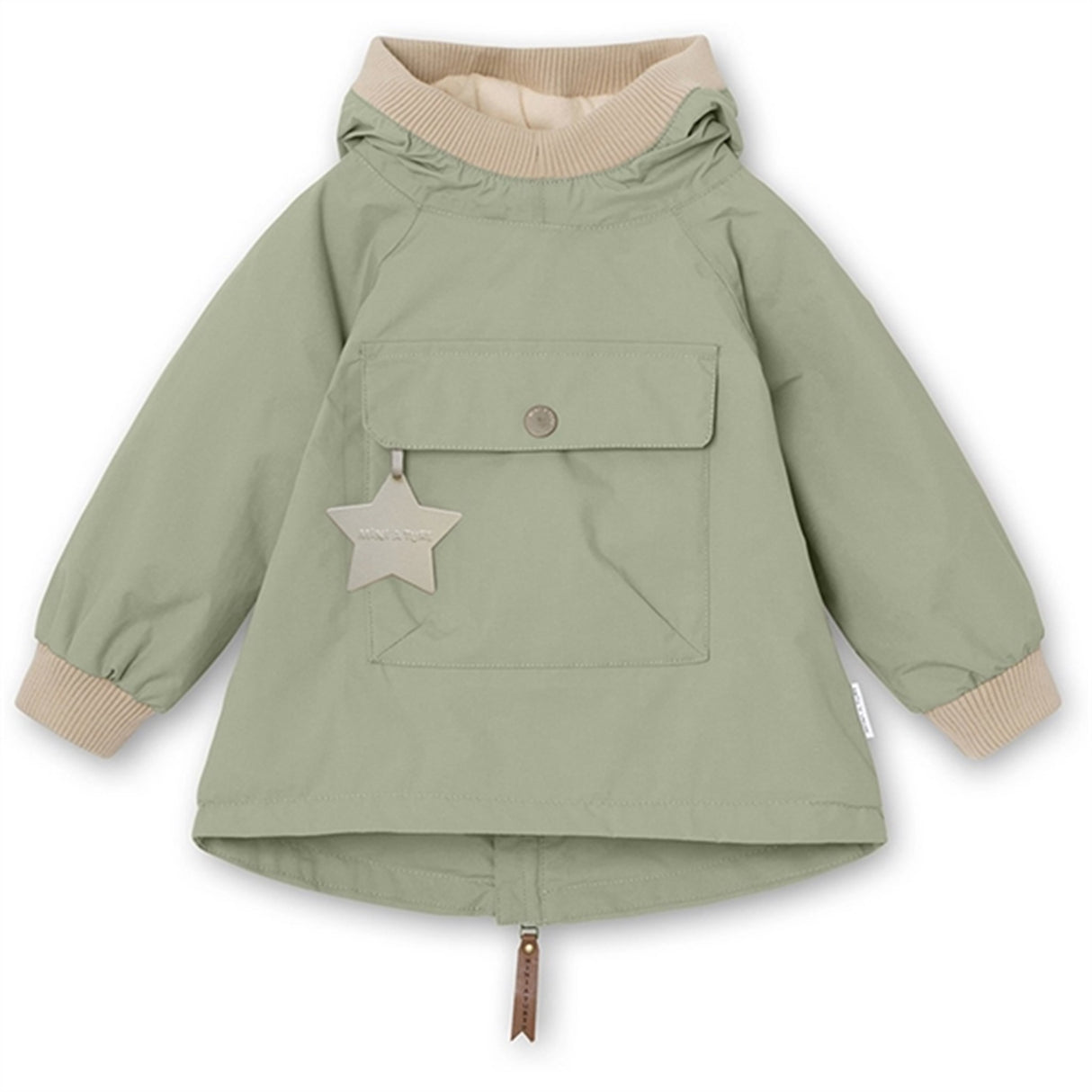 MINI A TURE Baby Vito Spring Anorak w/Fleece Lining Desert Sage