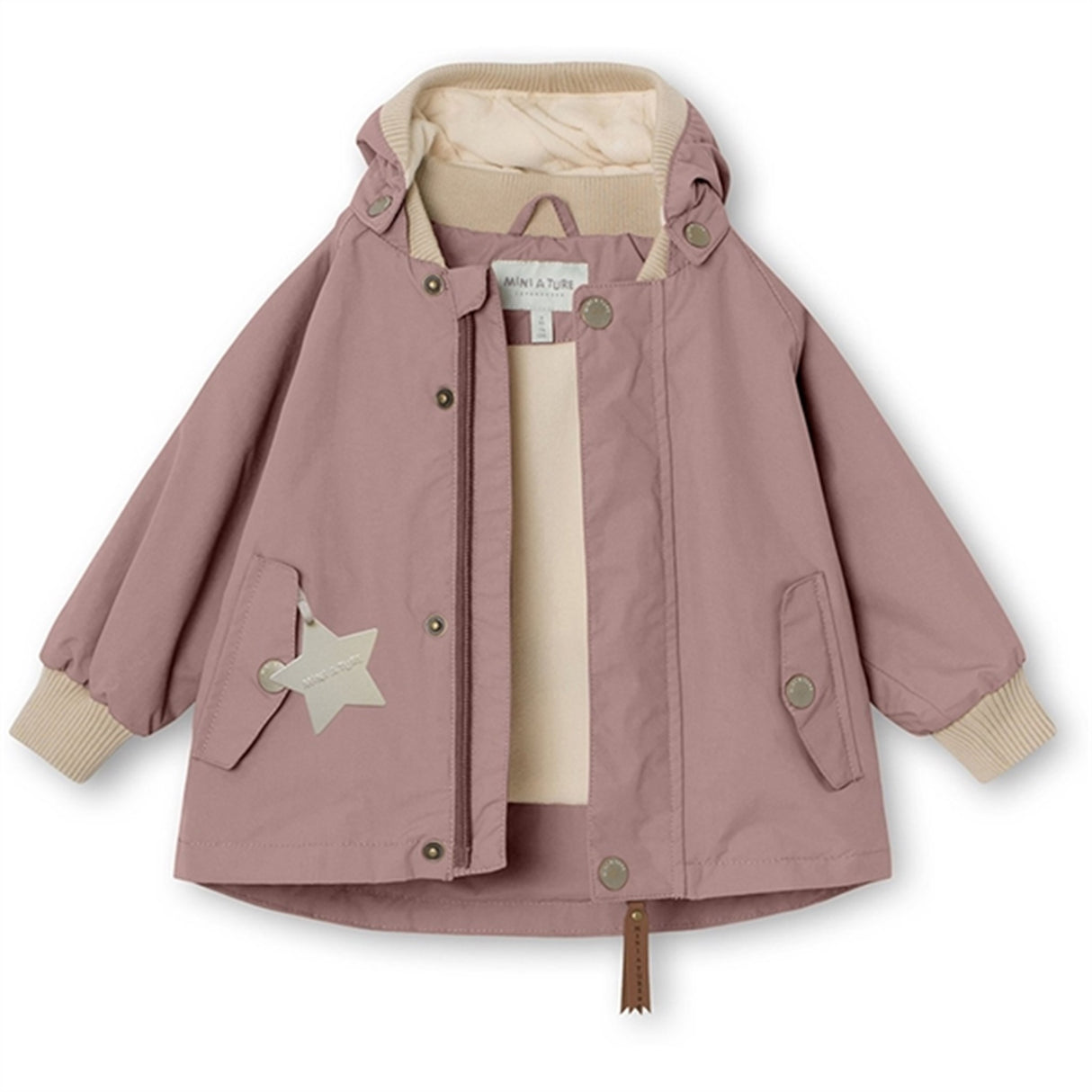 MINI A TURE Wally Spring Jacket w/Fleece Lining Pale Woodrose 2