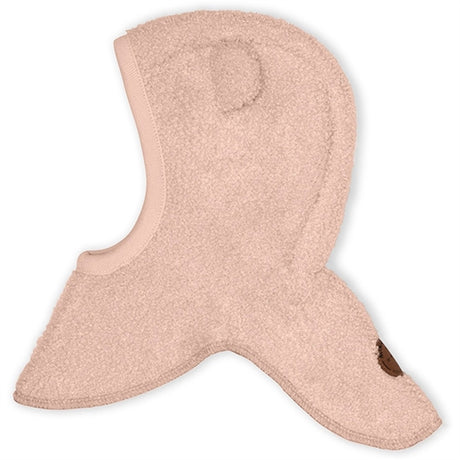 MINI A TURE Jeffi Teddy Fleece Balaclava Rose Dust