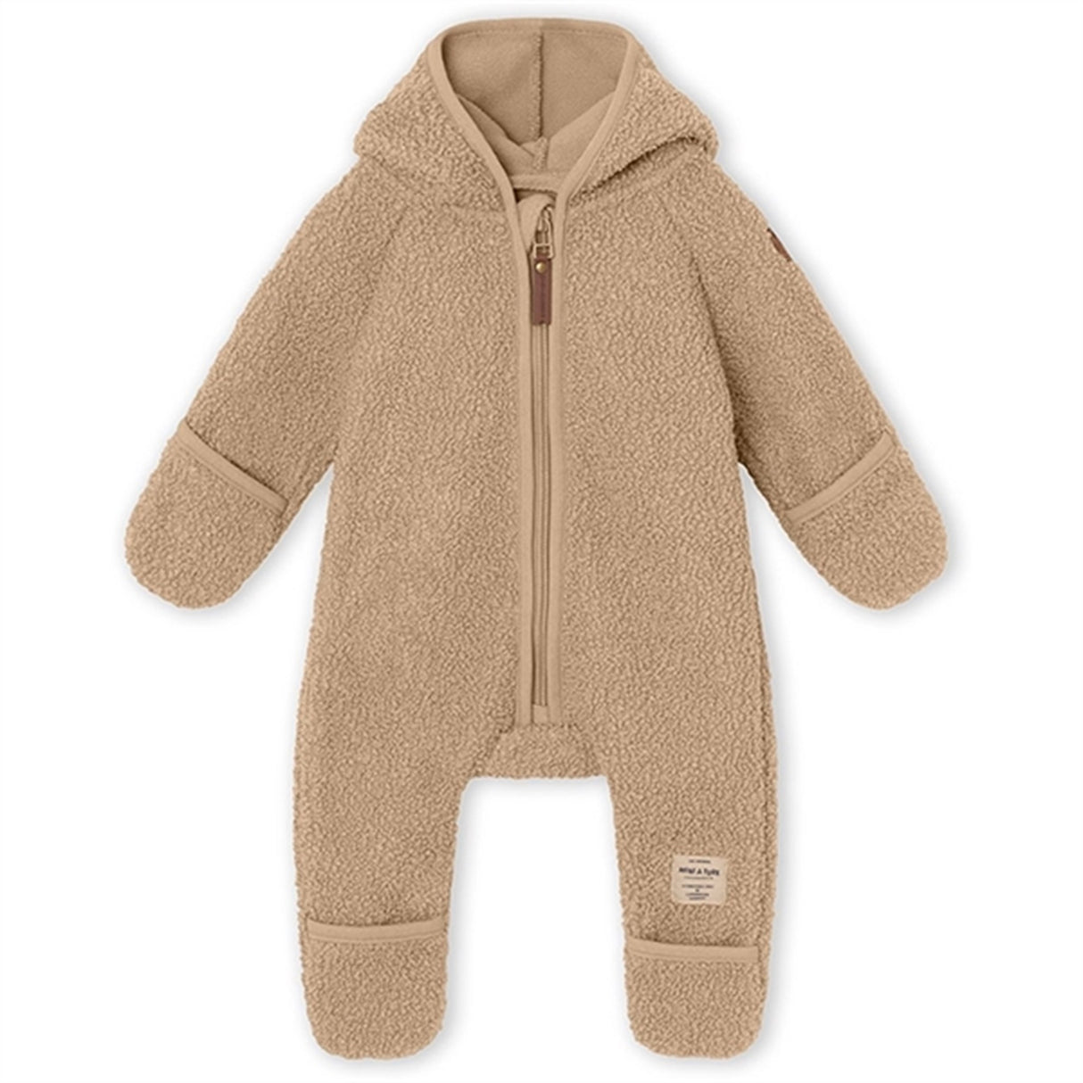 MINI A TURE Adel Teddy Fleece Jumpsuit Savannah Tan