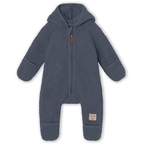 MINI A TURE Adel Teddy Fleece Jumpsuit Ombre Blue